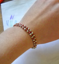 Gold and Red Daily Beads